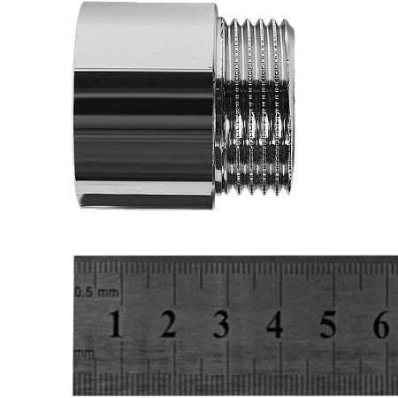 Удлинитель резьбовой латунный STOUT хром 1"x25мм ВН