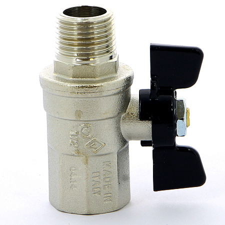 Кран шаровой BUGATTI NEVADA 407 бабочка 1/2" ВН, полнопроходной