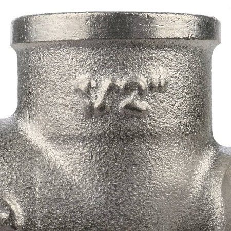 Угол с креплением резьбовой латунный STOUT никель1/2" В