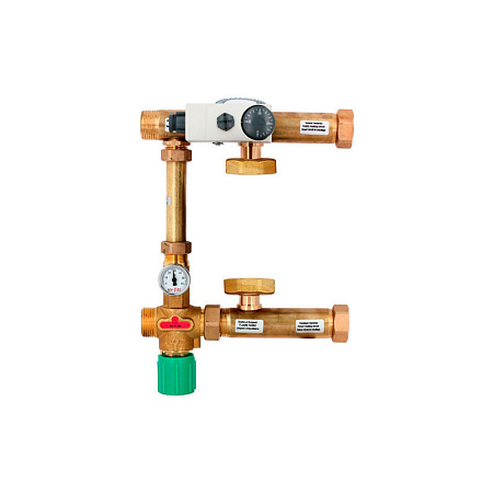 Насосно-смесительная группа UNI-FITT MULTIMIX 1" с насосом GRUNDFOS SCP 25/60, 130 мм