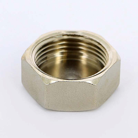 Заглушка резьбовая латунная UNI-FITT никель 3/4" В