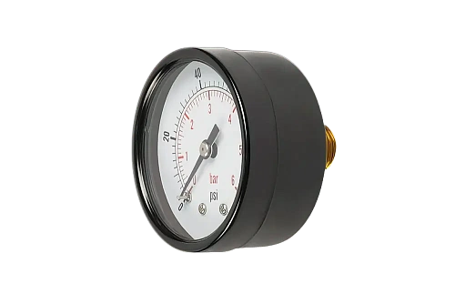 Манометр аксиальный UNIPUMP Ø50-1/4&amp;quot;, 6 бар, горизонтальное подключение