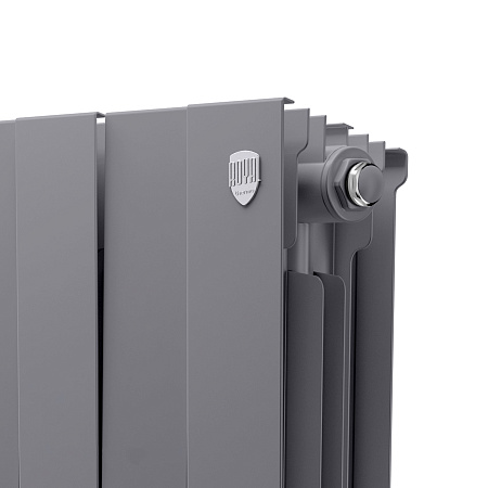 Радиатор биметаллический ROYAL THERMO PIANOFORTE SILVER SATIN 200x20 секций, серый (НС-1346029)