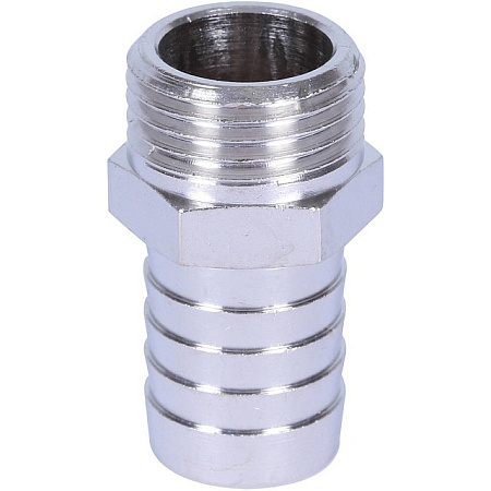 Штуцер резьбовой латунный STOUT никель 1/2"x18мм Н