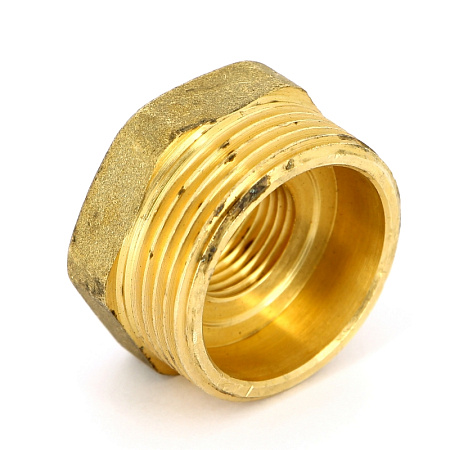 Футорка резьбовая латунная UNI-FITT без покрытия 11/4"х1/2" ВН