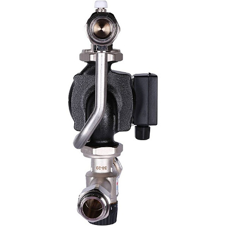 НСУ Насосно-смесительный узел теплого пола STOUT с насосом 1", UPSO, клапан 30-60°C, 130мм