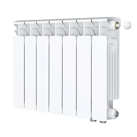 Радиатор биметаллический RIFAR BASE 350х7 секций, нижнее правое подключение (BVR)