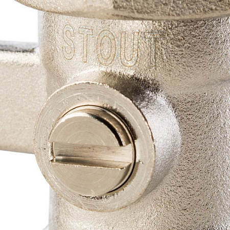 Узел-мультифлекс нижней подводки STOUT прямой, Н-образный, 3/4"х3/4"ЕК, двухтрубная система