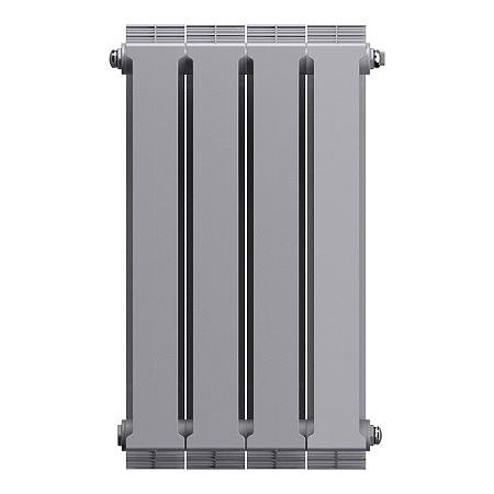 Радиатор биметаллический ROYAL THERMO PIANOFORTE SILVER SATIN NEW 500x4 секций, серый (НС-1176338)