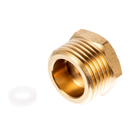 Переходник кран-подводка ГЕЙЗЕР 1/4"х1/2" вн.-нар. на металлизированную подводку