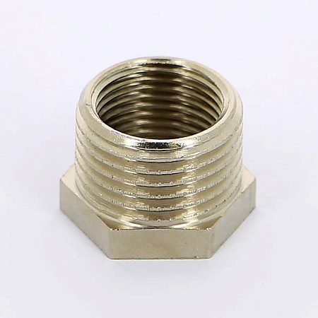 Футорка резьбовая латунная UNI-FITT никель 2"х1/2" ВН
