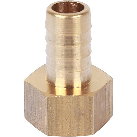 Штуцер резьбовой латунный STOUT без покрытия 1/2"x14мм В
