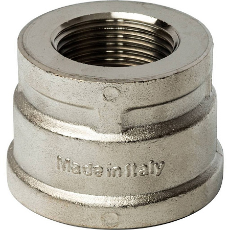 Муфта переходная резьбовая латунная STOUT никель 11/2"X1" В