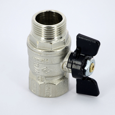 Кран шаровой BUGATTI ARIZONA 607 бабочка 3/4" ВН, стандартный проход