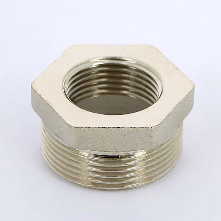 Футорка резьбовая латунная UNI-FITT никель 11/2"х1" ВН