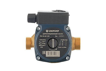 Насос для рециркуляции UNIPUMP PН 20-60 130 мм ГВС (1 год гарантии)