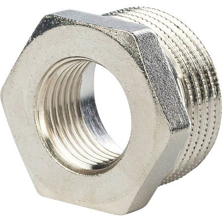Футорка резьбовая латунная STOUT никель 2"x3/4" ВН