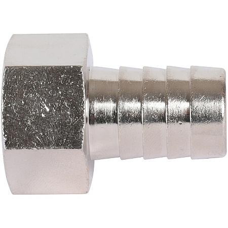 Штуцер резьбовой латунный STOUT никель 1/2"x16мм В