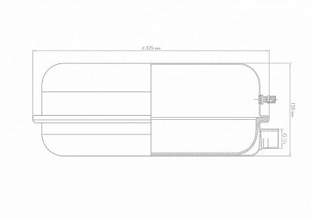 Расширительный бак для отопления ДЖИЛЕКС 8 F красный (плоский круг)