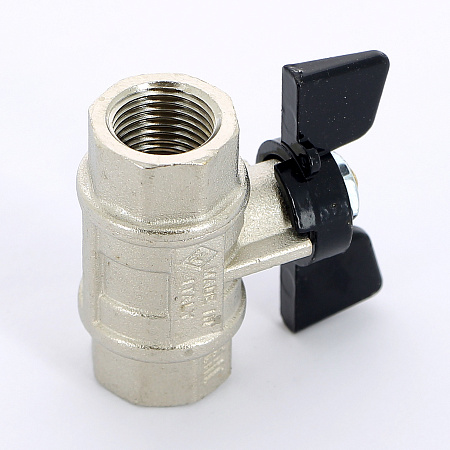 Кран шаровой BUGATTI NEVADA 402 бабочка 1/2" ВВ, полнопроходной