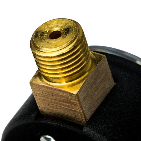 Манометр радиальный STOUT Ø50-1/4", 4 бар, вертикальное подключение, с указателем предела