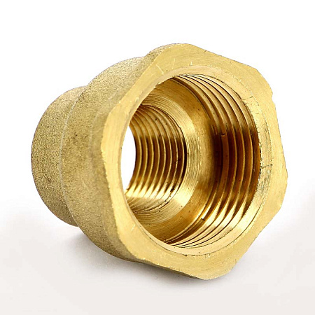 Муфта переходная резьбовая латунная UNI-FITT без покрытия 3/4"х1/2"