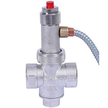 Термоклапан для твердотопливных котлов STOUT 1/2", капиляр, 1300 мм. (SVS-0007-000015)