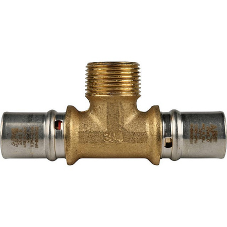 МП Тройник резьбовой пресс для металлопласта STOUT Ø20х3/4"х20 Н