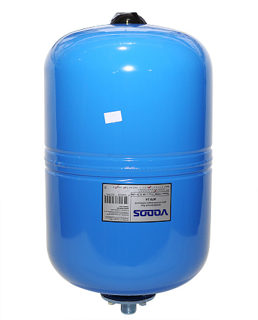 Гидроаккумулятор для воды VODOS WTR вертикальный 24 л,3/4",НР