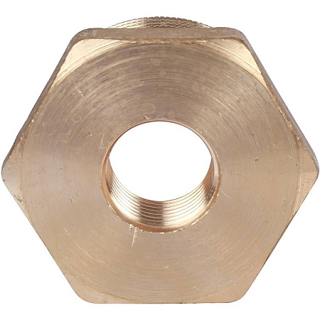 Футорка резьбовая латунная STOUT без покрытия 11/2"x1/2" ВН