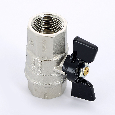 Кран шаровой BUGATTI NEVADA 402 бабочка 3/4" ВВ, полнопроходной