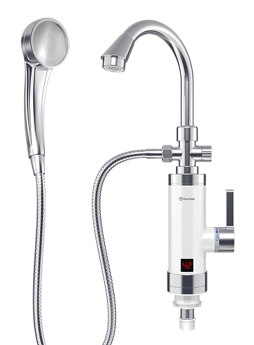 Смеситель-водонагреватель проточный THERMEX FOCUS 3000, 1х230В (кран+душ) (ЭдЭБ01991)