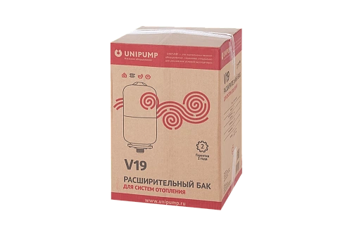 Расширительный бак для отопления UNIPUMP красный 19 л, 1&amp;quot; Н