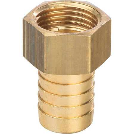 Штуцер резьбовой латунный STOUT без покрытия 1/2"x18мм В