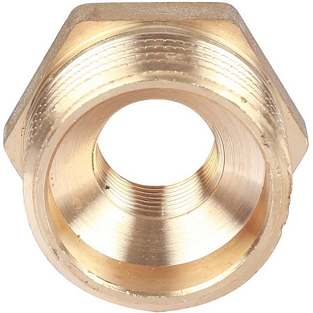 Футорка резьбовая латунная STOUT без покрытия 1"x3/8" ВН
