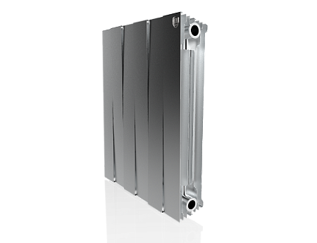 Радиатор биметаллический ROYAL THERMO PIANOFORTE SILVER SATIN NEW 500x6 секций, серый (НС-1176340)