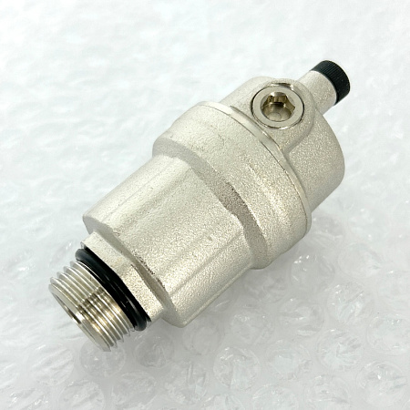 Воздухоотводчик автоматический 1/2" с прокладкой O-RING, никелированный UNI-FITT
