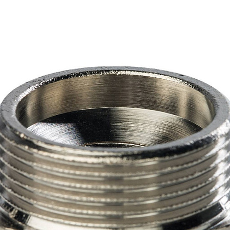 Футорка резьбовая латунная STOUT никель 2"x1/2" ВН