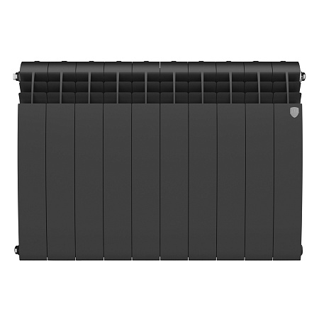 Радиатор биметаллический ROYAL THERMO BILINER NOIR SABLE 500x10 секций, черный (НС-1176315)