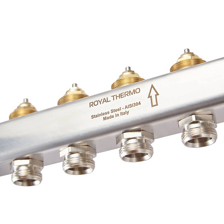 Коллекторная группа ROYAL THERMO OPTIMAL нерж 1"x3/4" EK на 11 выход в сборе без расход НС-1080940