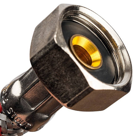 Гибкая подводка для смесителей STOUT нерж.сталь М10*35-1/2"-50 см, пара