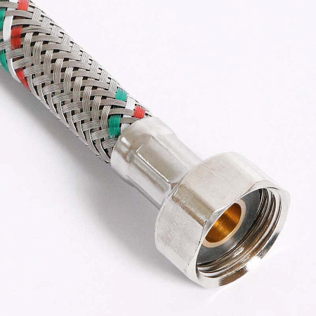 Гибкая подводка для смесителя UNI-FITT М10х1 - 1/2", 60 см, DN 8, оплётка из нерж. стали