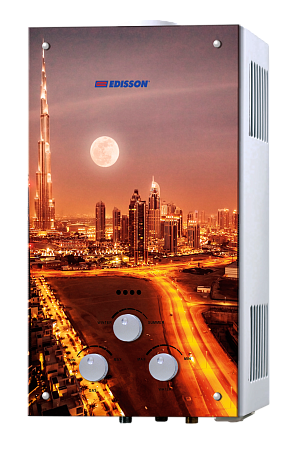 Колонка газовая проточная EDISSON SPARK S 20 G (рсунок МЕГАПОЛИС) (ЭдЭ000161)