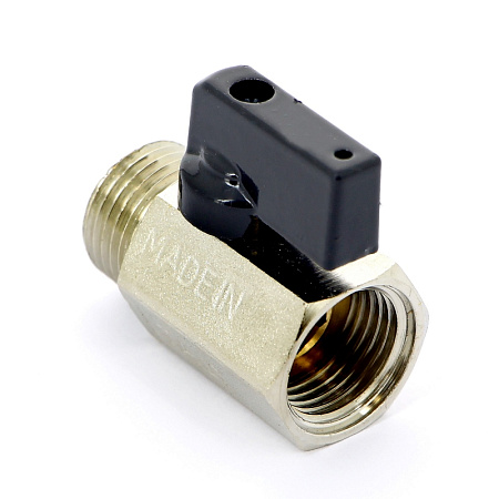 Кран шаровой потребительный BUGATTI KANSAS МИНИ 805 флажок DN15 - 1/2" НВ