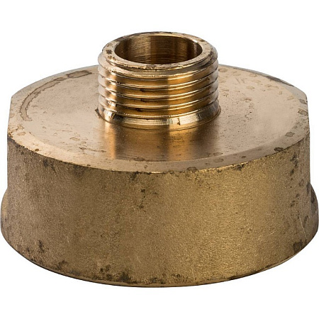 Муфта переходная резьбовая латунная STOUT без покрытия 11/2"x3/4" ВН