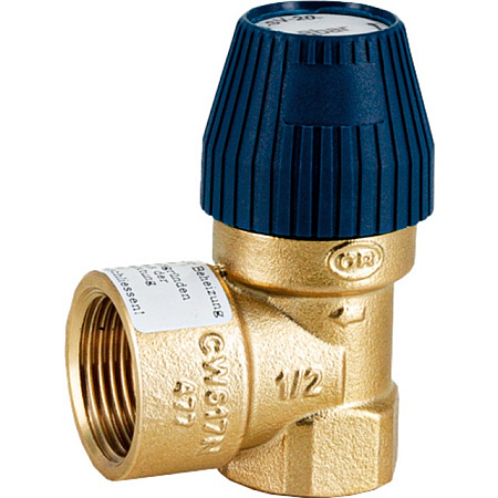 Клапан предохранительный для систем водоснабжения STOUT 1/2"x3/4" (6 бар) (477.162)