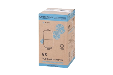 Гидроаккумулятор для воды UNIPUMP вертикальный 5 л