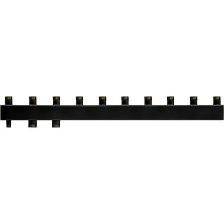 Коллектор распределительный стальной ROMMER 5 отопительных контуров 1"x1 1/4"