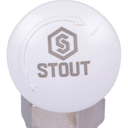 Клапан термостатический угловой STOUT 1/2" х 3/4"ЕК