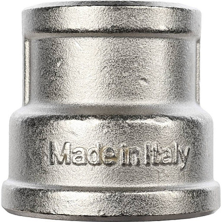 Муфта переходная резьбовая латунная STOUT никель 1"X3/4" В